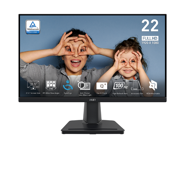 MONITEUR MSI PRO MP225V 100HZ VA 22 POUCE BLACK FHD